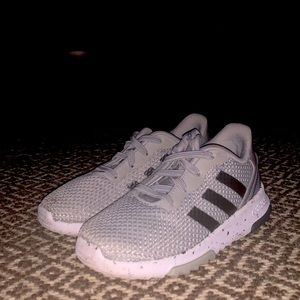 Adidas toddler gym shoes. Gray and white. Brand new.